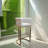 Bernbaum 27.5'' Bar Stool with Faux Leather Seat and Walnut-Finished Legs