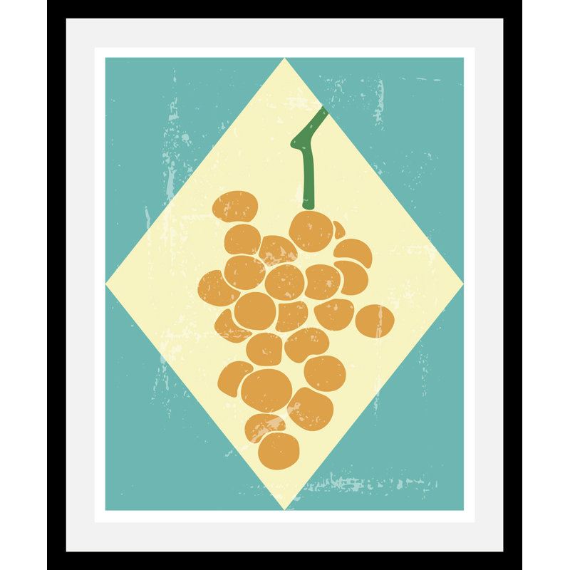 Grapes - Single Picture Frame Print, 70cm H x 50cm W