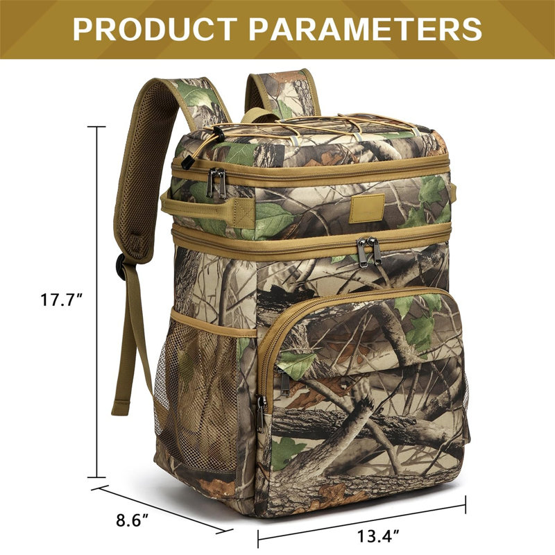 Ebern Designs 54L Backpack Cooler in Brown