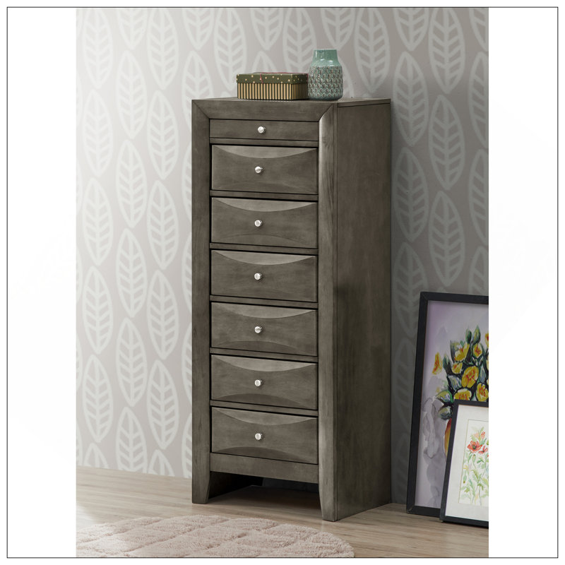 Commode à linge pour tiroir, gris