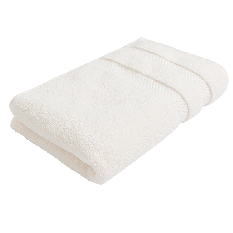 Ensemble de serviettes 100% coton 8 pièces Espinoza, Blanc cassé