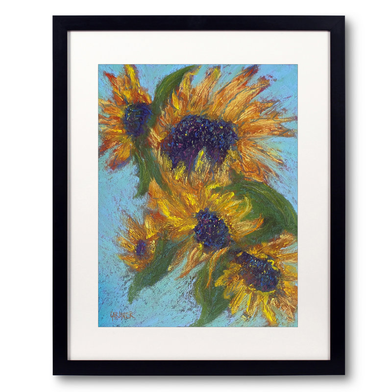 Sunnies No. 1 par Dina Gardner, H 21,25 po x l 17,25 po x P 0,875 po, Papier avec cadre noir
