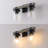 Borth Iron/Seeded Glass Rustic Farmhouse LED Vanity Light-19216085-23242562