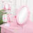 Kids Vanity With Mirror And Stool, Girls Vanity With Wood Makeup Playset-13863421