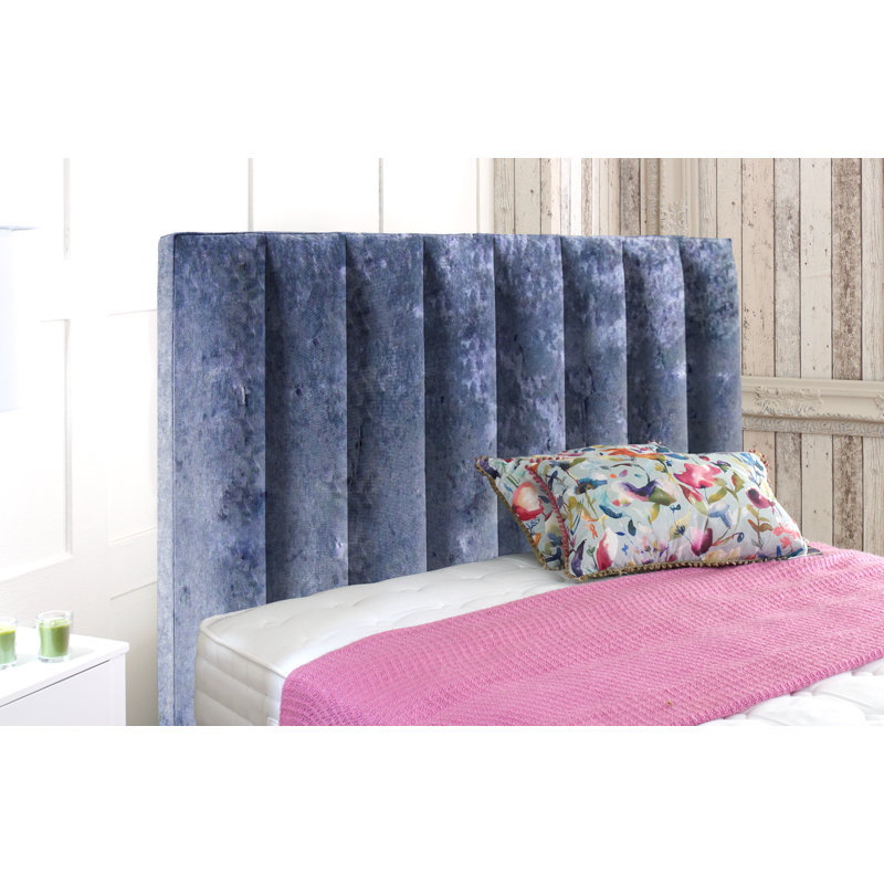 Arleta Upholstered Headboard, Small Single, Blue