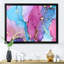 Impression sur toile mauve et turquoise abstraite de luxe mauve et turquoise-67359441-67359446