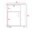 Armoire à micro-ondes à 4 tablettes avec roulette en wengé noir-1669212004