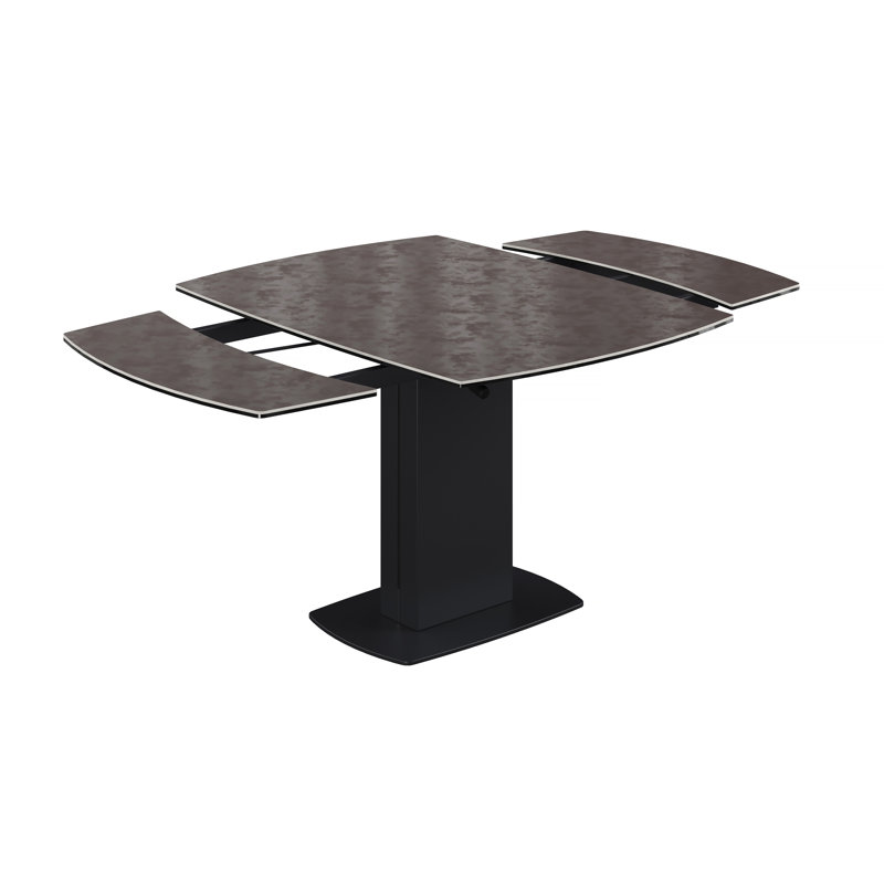 Blynn 120-180 cm Ceramic Extending Dining Table, Black