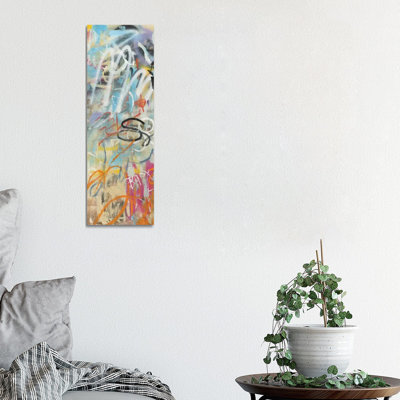 Graffiti Love Panel I by Danhui Nai - Wrapped Canvas Panoramic Painting