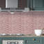 Edim 196.77cm W x 99.36cm L Vinyl Peel and Stick Mosaic Tile-1803378649