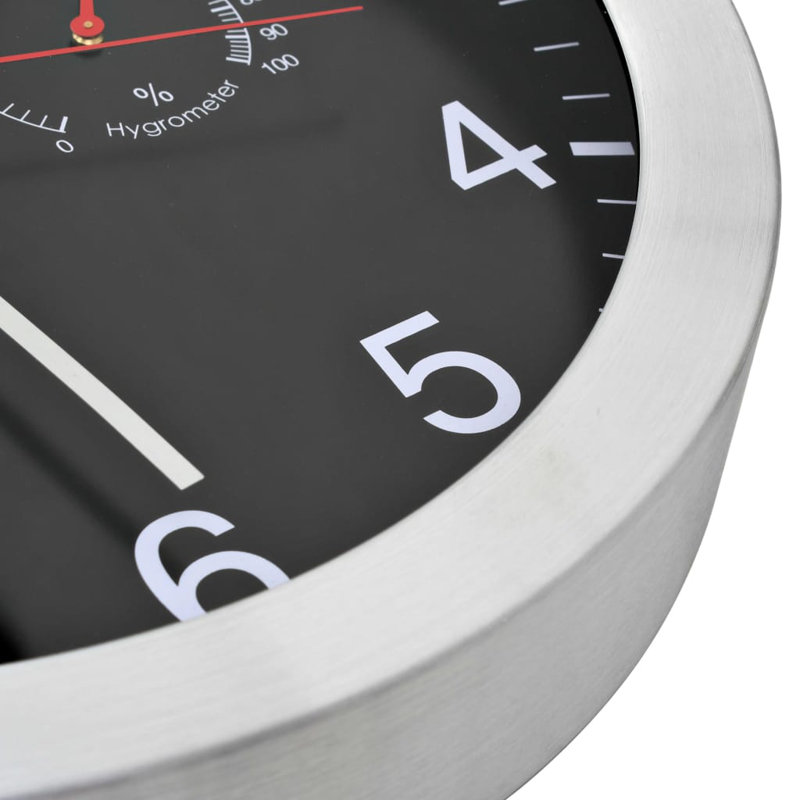 Kees Metal Wall Clock, Black