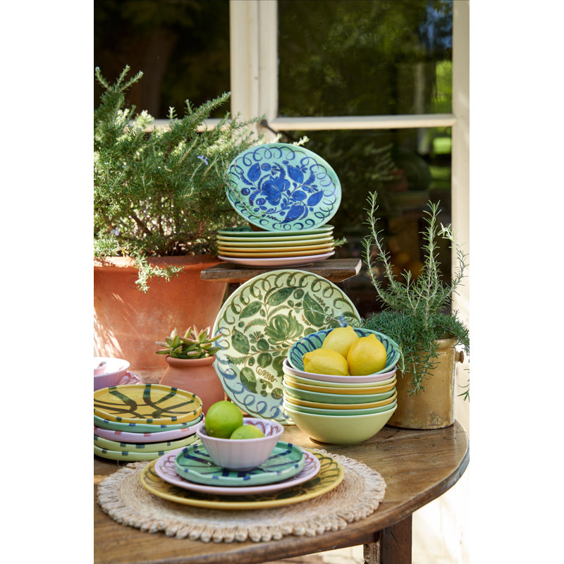 Amalfi Dinner Plate - 10.6", Lime