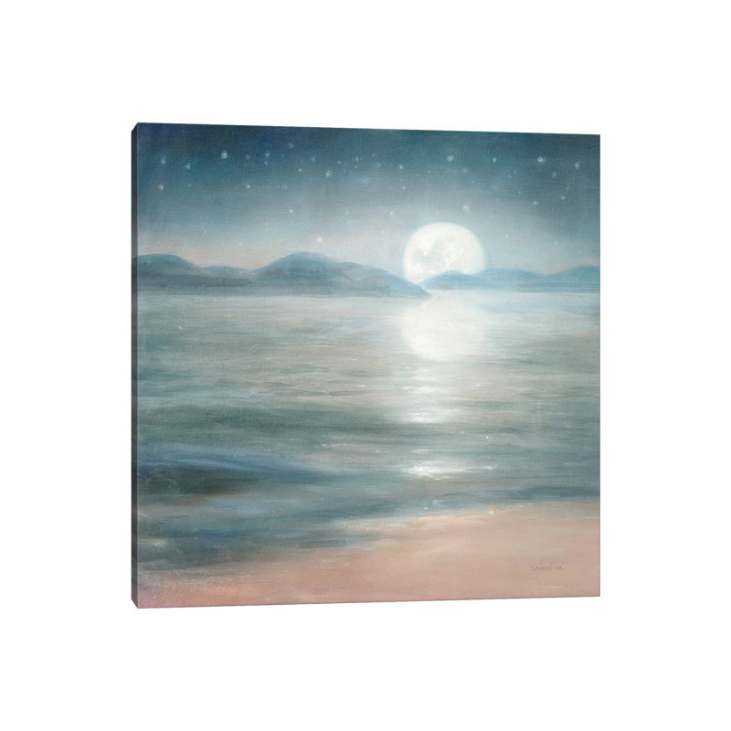 Half Moon Dream by Danhui Nai - Wrapped Canvas Painting, 30.48 cm H x 30.48 cm W