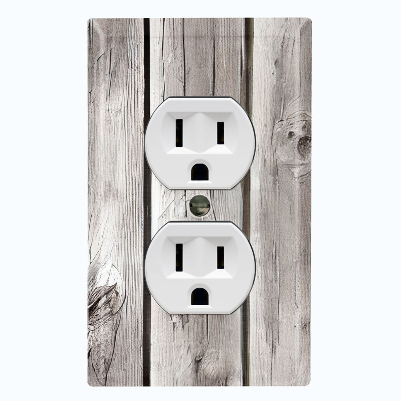 Plaque murale standard en bois gris