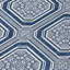 Tapis bleu marine intérieur / extérieur lavable à la machine Claudian ACN1459-103015867