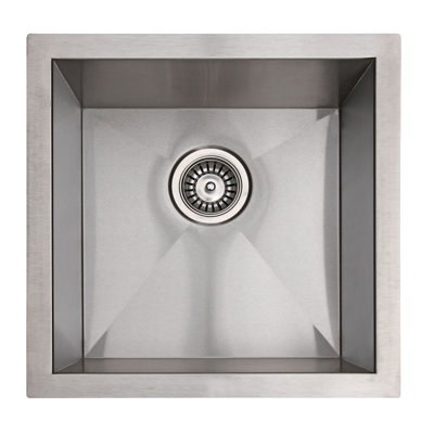 Zero Radius 17" L x 17" W Undermount Bar Sink