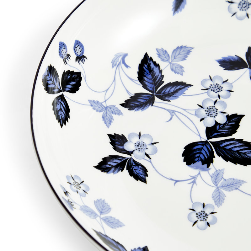 Wild Strawberry Inky Blue 9.4in Pasta Bowl