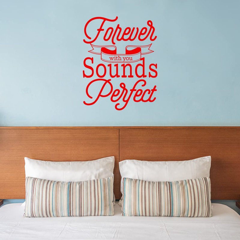 Text & Numbers Non-Wall Damaging Wall Decal, 22" H x 18" W, Red