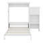 Lit escamotable avec tablettes de rangement et décoration à persiennes-1580149086