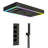 Ceiling Mounted Thermostatic Shower Faucet System, LED 4-Handle 5-Spray Shower Faucet with Music-120287959