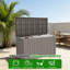 Boîte de rangement pour terrasse 150 gallons imperméable et verrouillable - brun-123413301-123413303