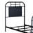  Edmund Open-Frame Twin Metal Headboard w/ Center Panel-758127998-709905578