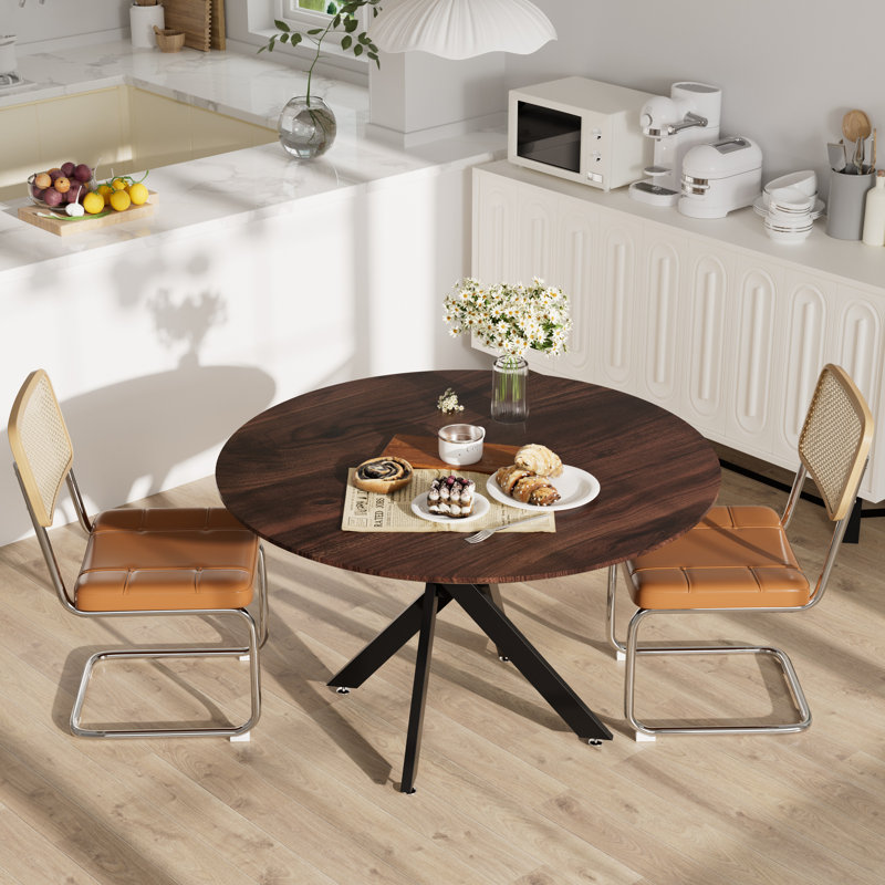 Ensemble de salle à manger 3 pièces, H 30 po x L 36 po x l 36 po, Brown, Brun