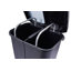 40L Dual Kitchen Recycling Bin with Pedal, 2 Compartments, Slim Space-Saving Design-1669466274
