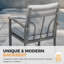 Fauteuil de patio pivotant avec coussin Houser