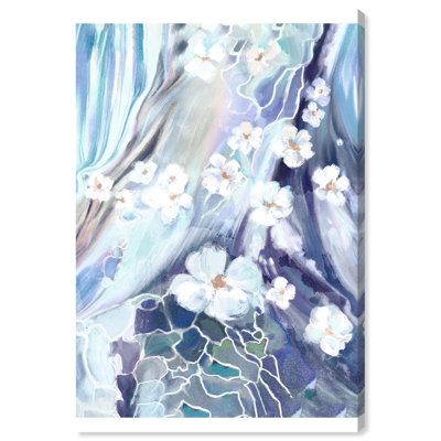 Blue Echoes Blue Decor Canvas Print by Art Remedy