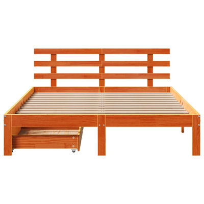 Aarunya Solid Wood Storage Bed