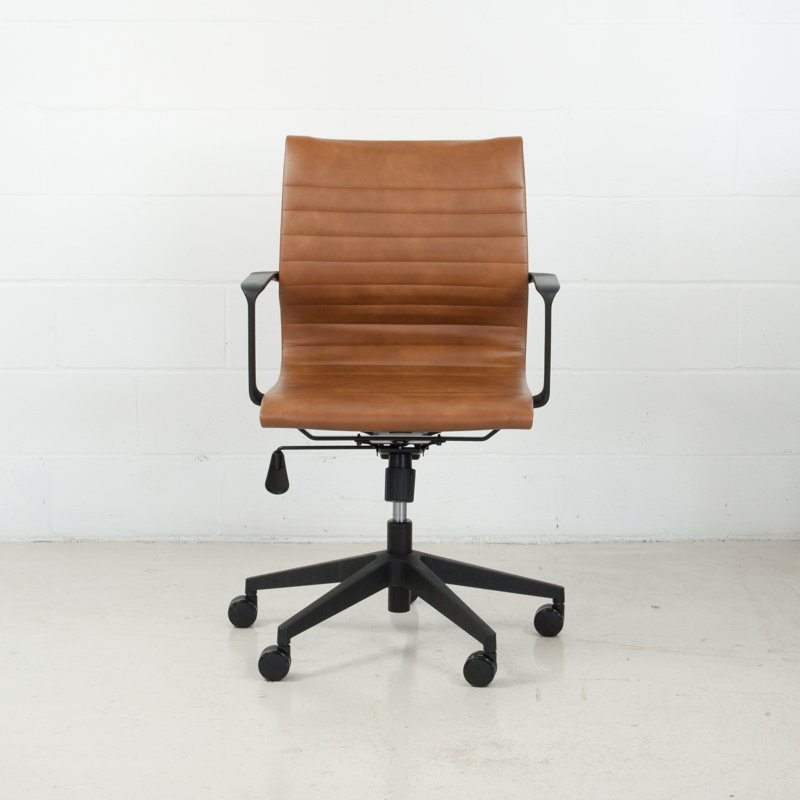 Fauteuil de conférence ergonomique Bolden, Brun clair