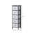 Rilana Fully Assembled 5 Drawer Grey and White Chest Storage Unit
