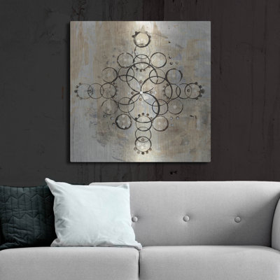 «Neutral Mandala 2» par Melissa Averinos, art mural en métal
