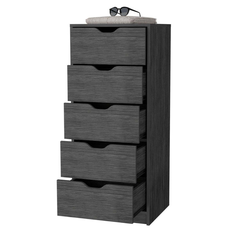 Commode 5 tiroirs étroits