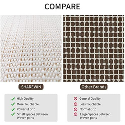 Sous-tapis antidérapant 2X3 pour tous les planchers à surface dure pour garder vos tapis en sécurité et en place