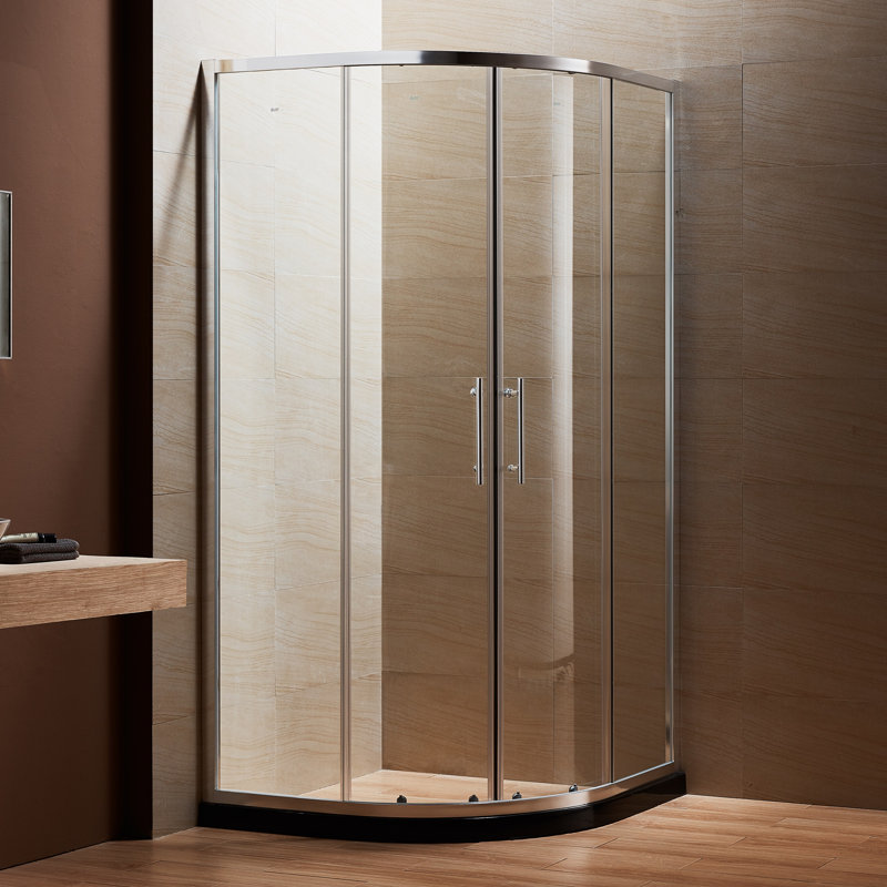 Cabine de douche à porte coulissante l 40 po x h 79 po néo-angle double porte