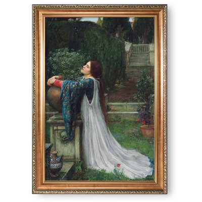 Isabella and the Pot of Basil by John William Waterhouse Painting Reproductions World Classic Reproductions For HomeDecor,Gold Frame