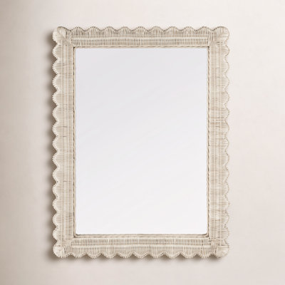 Lacie Rattan Rectangle Wall Mirror