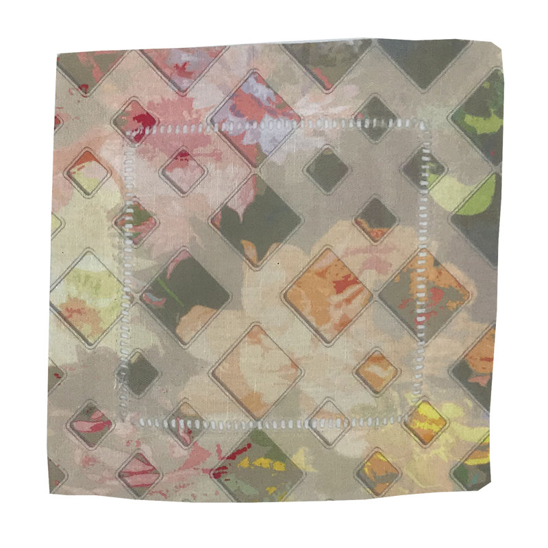 Serviette de table en lin/coton 6 po à motif de treillis Azalea Azalea defosse
