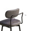 Ensemble de 2 tabourets de bar rotatifs à 360 ° avec tabourets de bar et coussins en cuir