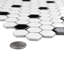 Carreau de mosaïque hexagonal en porcelaine nid d'abeille pour mur et plancher Metro 0,9 po x 0,9 po Metro