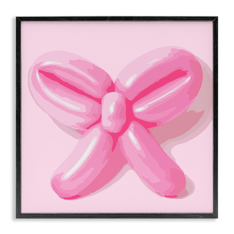Art de la giclée rose encadrée par Daphne Polselli, Giclée encadrée noir minuit, H 17 po x l 17 po