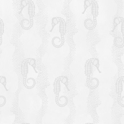 Rouleau de papier peint hippocampe de style art déco L 33 pi x l 20,5 po Yuki Osada