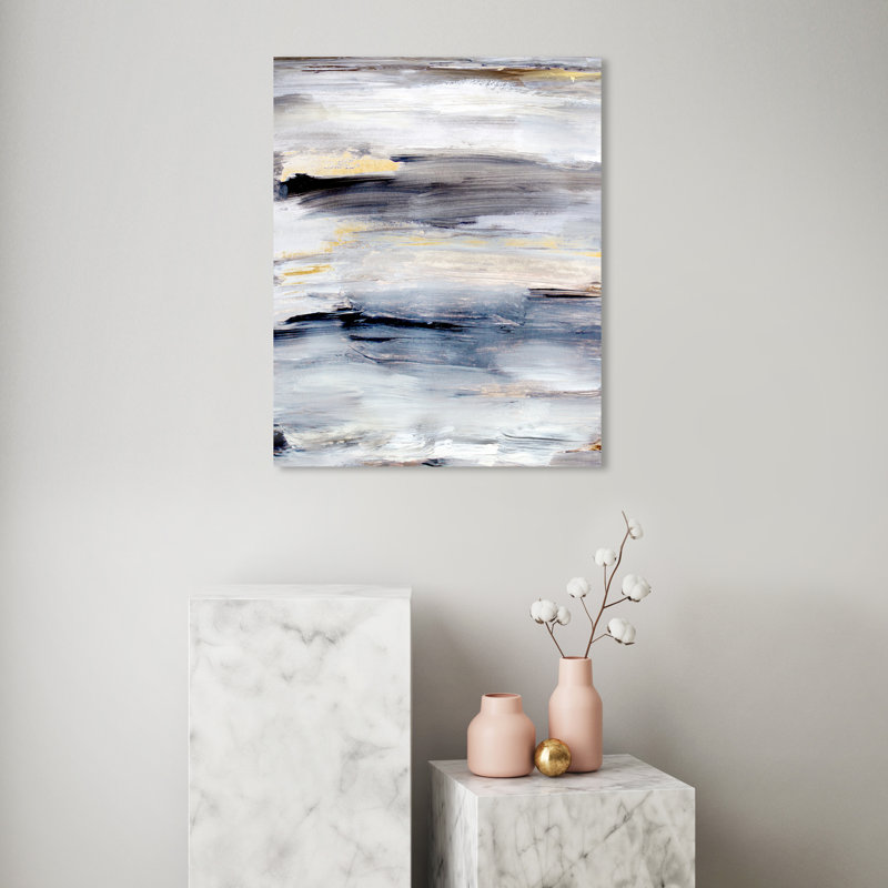 Pacific Waves Painting, Wrapped Canvas, 20" H x 16" W