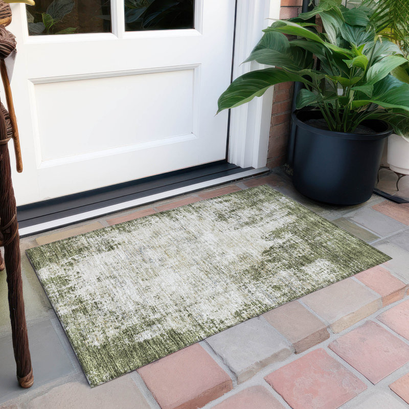 Tapis rectangulaire Aleighna avec envers antidérapant, Rectangle 1 pi 8 po x 2 pi 6 po