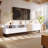 TV Stand  80'' TV With Double Storage Space, Media Console Table, Entertainment Center With Drop Down Door  , , Home Theatre-915312897