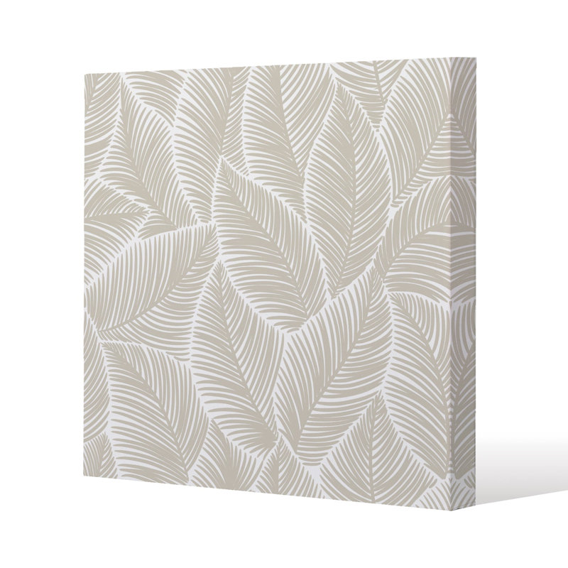 leaves Slim Style Canvas Print, 15mm Slim Real wood., 60 cm H x 60 cm W