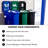 Sturdy Essentials Waste Wise 69 Gallon Recycled Hdpe Waste And Recycling Center For Commercial Spaces For Organics, Cans, Waste With Lids With Signs-123034848