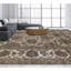 Tapis doré et ivoire de haute qualité noué à la main
